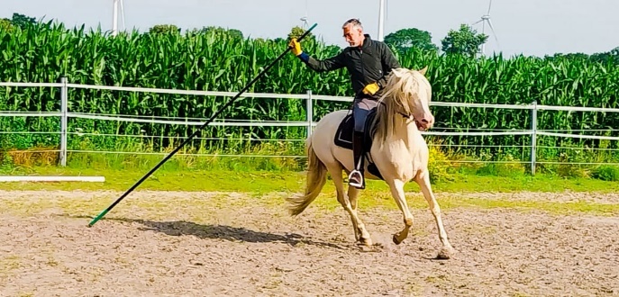 Arbeit mit Garrocha